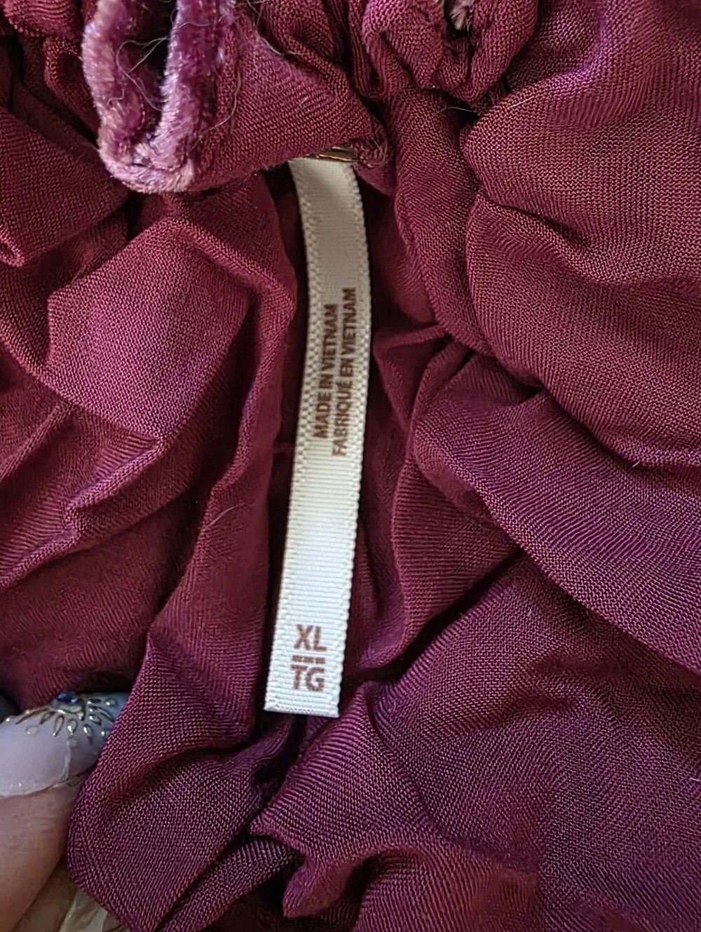 Free People Weekender Velvet Overalls In Red Wine Women's Size XL